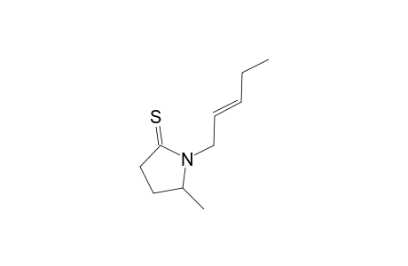 (E)-5-methyl-1-(pent-2-enyl)pyrrolidine-2-thione