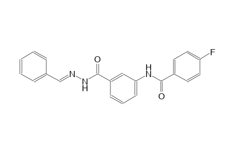 benzoic acid, 3-[(4-fluorobenzoyl)amino]-, 2-[(E)-phenylmethylidene]hydrazide