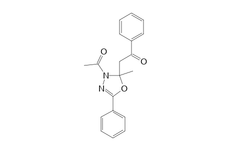 4-ACETYL-5-METHYL-5-(2-OXO-2-PHENYLETHYL)-2-PHENYL-1,3,4-OXADIAZOL-2-INE