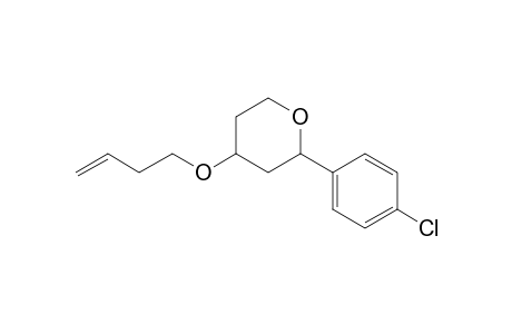 2-(4-Chlorophenyl)-4-(3-butenoxy)tetrahydropyran