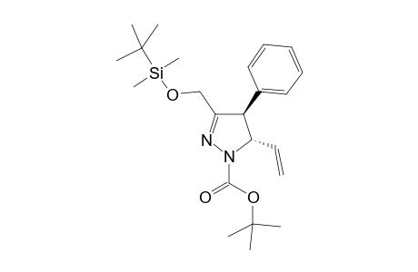 (-)-(4S,5S)-1-tert-Butoxycarbonyl-3-tert-butyldimethylsilyloxymethyl-4,5-dihydro-4-phenyl-5-vinyl-1H-prazole