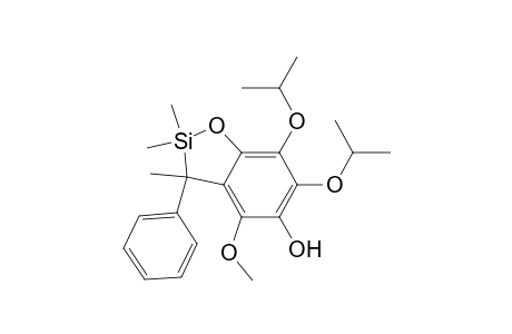 4-Methoxy-2,3-dihydro-6,7-diisopropoxy-2,2,3-trimethyl-3-phenyl-1,2-benzoxasilol-5-ol