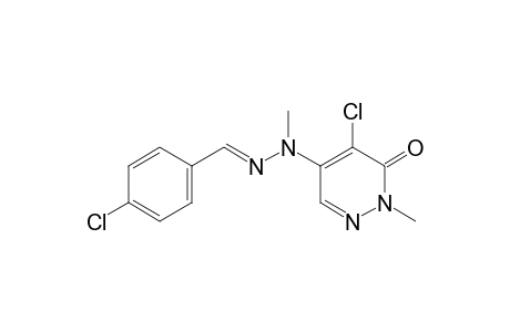 4-chloro-5-[2-(p-chlorobenzylidene)-1-methylhydrazino]-2-methyl-3(2H)-pyridazinone