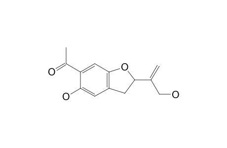 5-Hydroxy-6-acetyl-2-(1-hydroxymethylvinyl)-2,3-dihydrobenzofuran