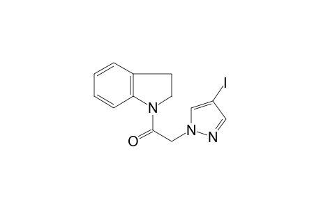 1-(2,3-dihydroindol-1-yl)-2-(4-iodanylpyrazol-1-yl)ethanone