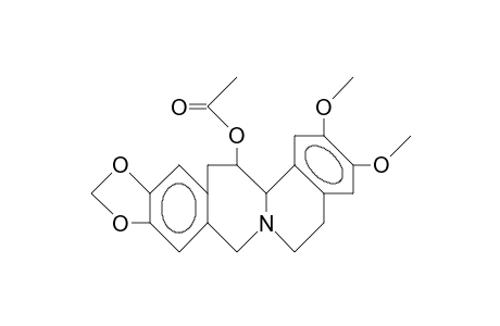 trans-Acetoxy-14-dimethoxy-2,3-methylenedioxy-10,11-hexahydro-5,6,8,13,14,14a-isoquinolino(2,1-B)benzazepine-2