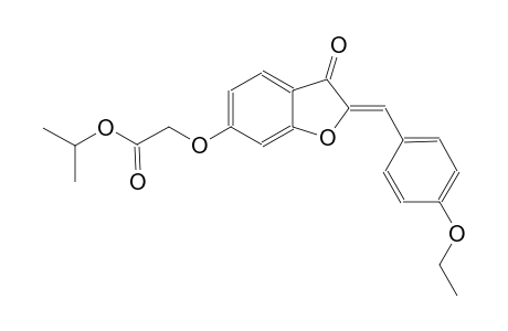 acetic acid, [[(2Z)-2-[(4-ethoxyphenyl)methylene]-2,3-dihydro-3-oxobenzofuranyl]oxy]-, 1-methylethyl ester