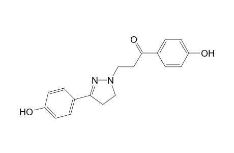 3-(4,5-Dihydro-3-(4-hydroxyphenyl)pyrazol-1-yl)-1-(4-hydroxyphenyl)propan-1-one