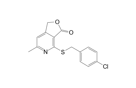 4-[(4-chlorobenzyl)sulfanyl]-6-methylfuro[3,4-c]pyridin-3(1H)-one