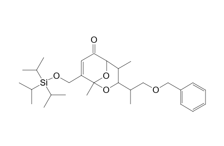 1,6-Dimethyl-2-(triisopropylsiloxy)methyl-7-(2-benzyloxy-1-methylethyl)-8,9-dioxabicyclo[3.3.1]non-2-en-4-one