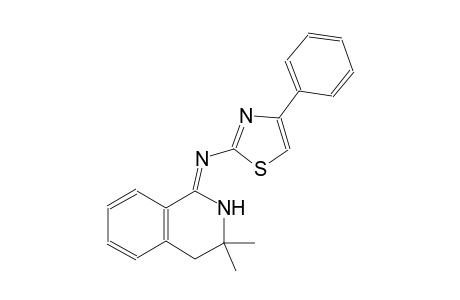 N-((1Z)-3,3-dimethyl-3,4-dihydro-1(2H)-isoquinolinylidene)-4-phenyl-1,3-thiazol-2-amine