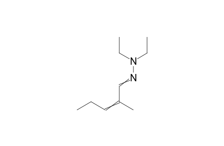 Diethylhydrazone .alpha.-methyl-.beta.-ethylacrylaldehyde