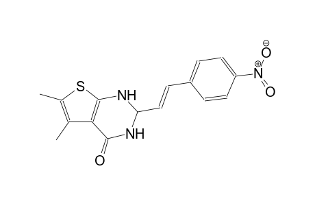 5,6-dimethyl-2-[(E)-2-(4-nitrophenyl)ethenyl]-2,3-dihydrothieno[2,3-d]pyrimidin-4(1H)-one