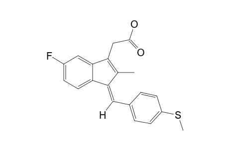 (E)-5-FLUORO-2-METHYL-1-[[PARA-(METHYLTHIO)-PHENYL]-METHYLENE]-1H-INDENE-3-ACETIC-ACID;DESOXY-ISOSULINDAC