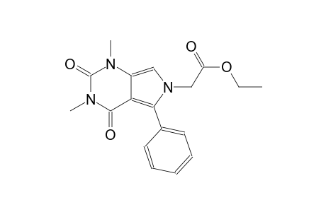 ethyl (1,3-dimethyl-2,4-dioxo-5-phenyl-1,2,3,4-tetrahydro-6H-pyrrolo[3,4-d]pyrimidin-6-yl)acetate