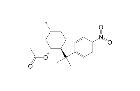 (1R,2S,5R)-5-Methyl-2-[1-methyl-1-(4-nitrophenyl)ethyl]cyclohexanyl acetate