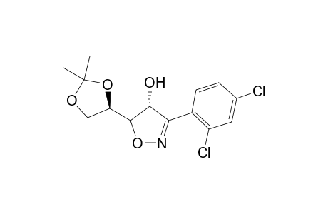 (4R,5R,1'R)-4-Hydroxy-3-(2,4-dichlorophenyl)-5-(2',2'-dimethyl-1',3'-dioxolan-1'-yl)-.delta.(2)isoxazoline