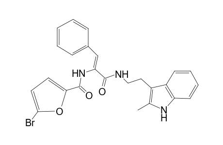 5-Bromanyl-N-[(Z)-3-[2-(2-methyl-1H-indol-3-yl)ethylamino]-3-oxidanylidene-1-phenyl-prop-1-en-2-yl]furan-2-carboxamide