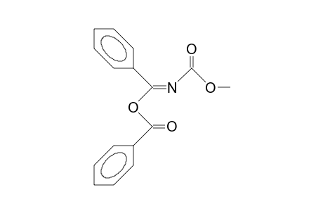 Benzoic acid, N-methoxycarbonylimino-benzyl ester