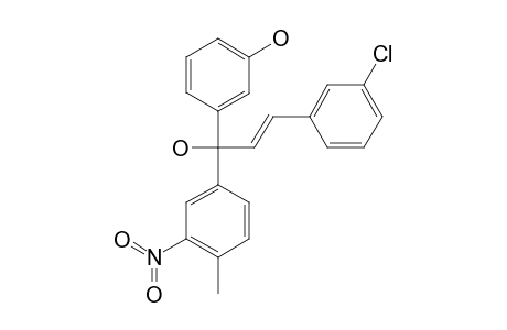 (E)-3-[3-(3-CHLOROPHENYL)-1-HYDROXY-1-(4-METHYL-3-NITROPHENYL)-ALLYL]-PHENOL