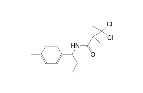 2,2-dichloro-1-methyl-N-[1-(4-methylphenyl)propyl]cyclopropanecarboxamide