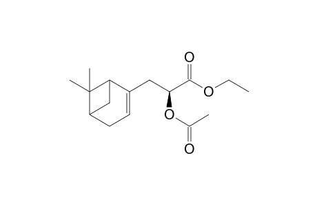 6,6-dimethyl-alpha-hydroxybicyclo[3.1.1]hept-2-ene-2-propionic acid, ethyl ester, acetate