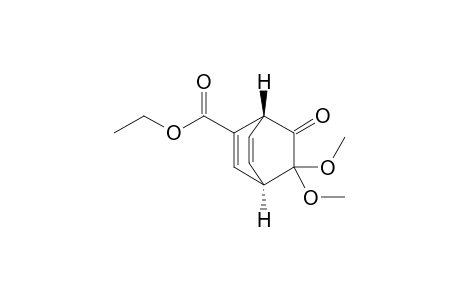 Ethyl (1R*,4R*)-7,7-dimethoxy-8-oxobicyclo[2.2.2]octa-2,5-diene-3-carboxytlate