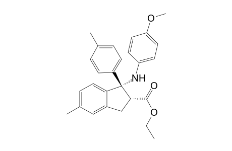 Ethyl-1-{(4-methoxyphenyl)amino}-5-methyl-1-(p-tolyl)-2,3-dihydro-1H-indene-2-carboxylate