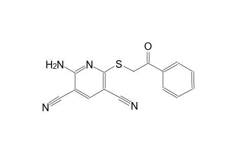 2-amino-6-[(2-oxo-2-phenylethyl)sulfanyl]-3,5-pyridinedicarbonitrile