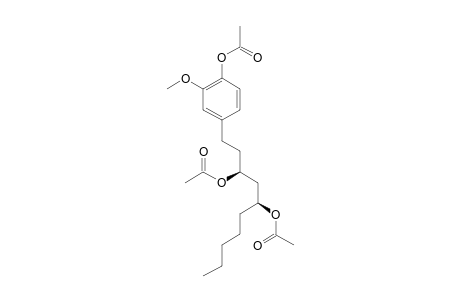 3,5,4'-TRIACETOXY-1-(3'-METHOXYPHENYL)-DECANE