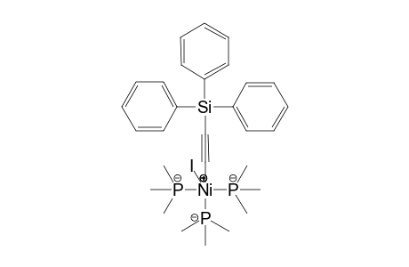 Iodo tris(trimethylphosphane)[(triphenylsilyl)ethynyl] nickel(II)