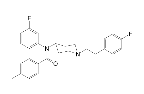 N-(3-Fluorophenyl)-N-(1-[2-(4-fluorophenyl)ethyl]piperidin-4-yl)-4-methylbenzamide