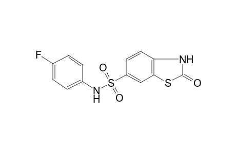 2-Oxo-2,3-dihydrobenzothiazole-6-sulfonic acid, (4-fluorophenyl)amide