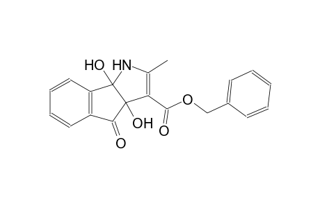 indeno[1,2-b]pyrrole-3-carboxylic acid, 1,3a,4,8b-tetrahydro-3a,8b-dihydroxy-2-methyl-4-oxo-, phenylmethyl ester