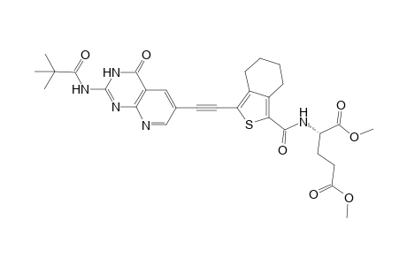 Dimethyl N-[3-[[2-(Pivaloylamino)-4-oxo-3,4-pyrido[2,3-d]pyrimidin-6-yl]ethynyl]-4,5,6,7-tetrahydrobenzo[c]thienoyl)-L-glutamate
