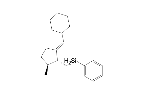 (1E,2R*,3S*)-1-(Cyclohexylmethylene)-3-methyl-2-[(phenylsilyl)methyl]cyclopentane