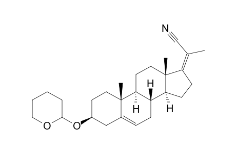 (E) and (Z)3.beta.-Hydroxypregna-5,17(20)-diene-20-nitrile tetrahydro-pyranyl ether