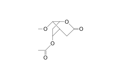 6-endo-Acetoxy-8-anti-methoxy-2-oxa-bicyclo(3.2.1)octan-3-one