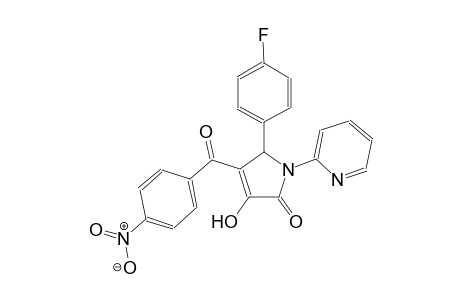 5-(4-fluorophenyl)-3-hydroxy-4-(4-nitrobenzoyl)-1-(2-pyridinyl)-1,5-dihydro-2H-pyrrol-2-one