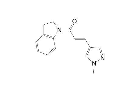 1-[(2E)-3-(1-methyl-1H-pyrazol-4-yl)-2-propenoyl]indoline
