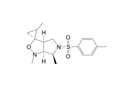 (2S,3'S,3'aS,6'S,6'aS)-5'-Tosyl-1',2,6'-trimethylspiro[cyclopropane-1.3'-hexahydro-4H-pyrrolo[3,4-c]isoxazole]