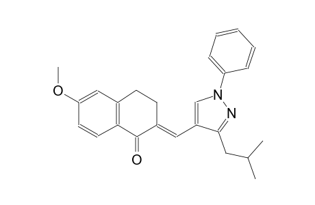 (2E)-2-[(3-isobutyl-1-phenyl-1H-pyrazol-4-yl)methylene]-6-methoxy-3,4-dihydro-1(2H)-naphthalenone