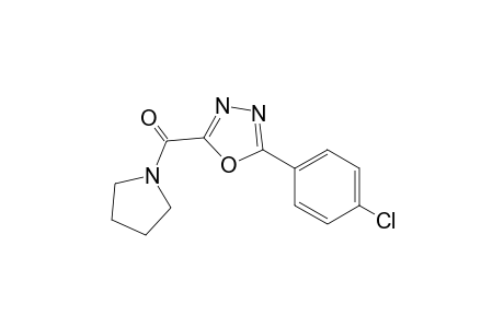 5-(4-chlorophenyl)-1,3,4-oxadiazole-2-yl-(pyrrolidine-1-yl)methanone