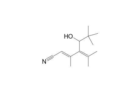 2-[1'-Hydroxy-2',2'-dimethylpropyl)-3,5-dimethyl-3,4-hexadienenitrile