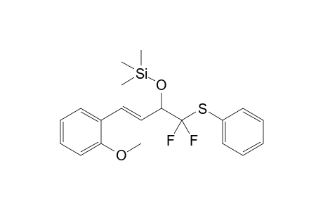 1,1-Difluoro-4-(2-methoxyphenyl)-1-phenylsulfanyl-2-trimethylsilyloxy-3-butene