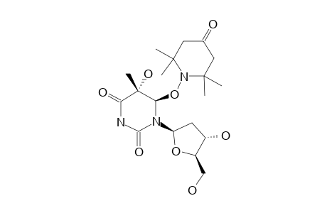 TRANS-(5R,6R)-5-HYDROXY-6-(2,2,6,6-TETRAMETHYL-4-OXO-1-PIPERIDINOXY)-5,6-DIHYDROTHYMIDINE
