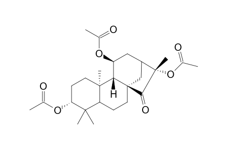 3.alpha.,11.beta.,16.alpha.-Triacetoxy-15-oxo-(16S)-Kaurane