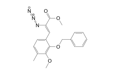 2-Propenoic acid, 2-azido-3-[3-methoxy-4-methyl-2-(phenylmethoxy)phenyl]-, methyl ester