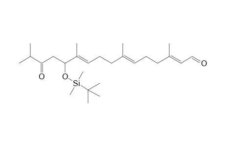 (2E,6E,10E)-12-tert-Butyldimethylsilyloxy-3,7,11,15-tetramethyl-14-oxohexadeca-2,6,10-trienal