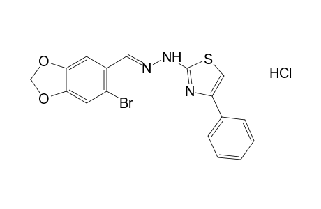 6-bromopiperonal, (4-phenyl-2-thiazolyl)hydrazone, monohydrochloride